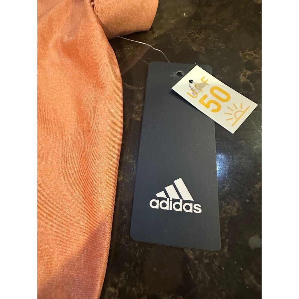 Adidas Golf Mens Ultimate Heather Polo Shirt Wonder Clay Orange ADVS20R773 2XL